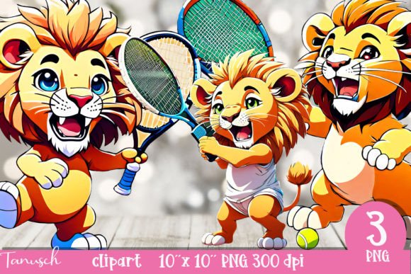 Download Cute Lion Football Soccer Clipart - Premium Bundle