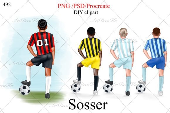 Download Soccer Clipart, Football Clip Art - Premium Bundle