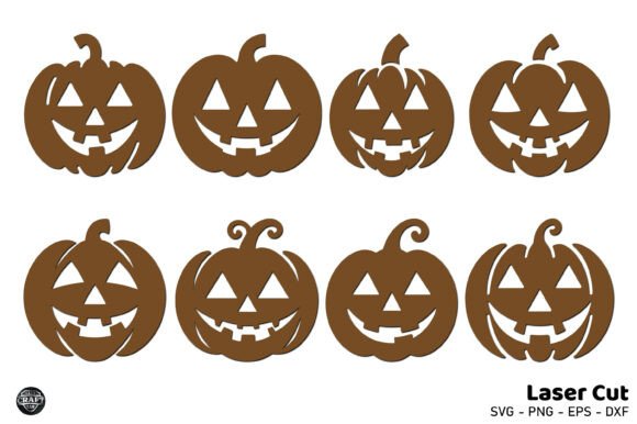 Download Pumpkin Jack O Lantern Laser Cut SVG Set - Jack o lantern Collection