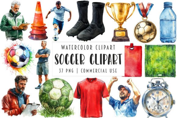 Download Soccer Clipart Bundle - Premium Resources